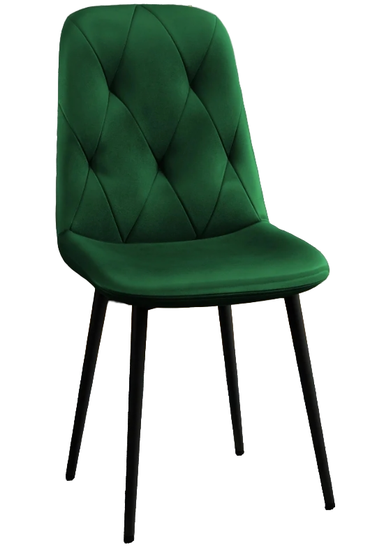 Стул DC-2103 (каркас черный тк.зеленый)