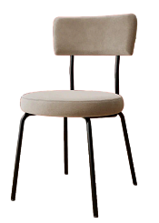 Стул DC-22222 (каркас черный тк.Капучино/ Velvet HLR-7) Стул DC-22222 (каркас черный тк.Капучино/ Velvet HLR-7)