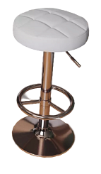 Стул барный BC-006 (каркас хром кожзам белый) Стул барный BC-006 (каркас хром кожзам белый)